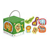 Пазл 2-3-4 елементи Дикі тварини, фото 2