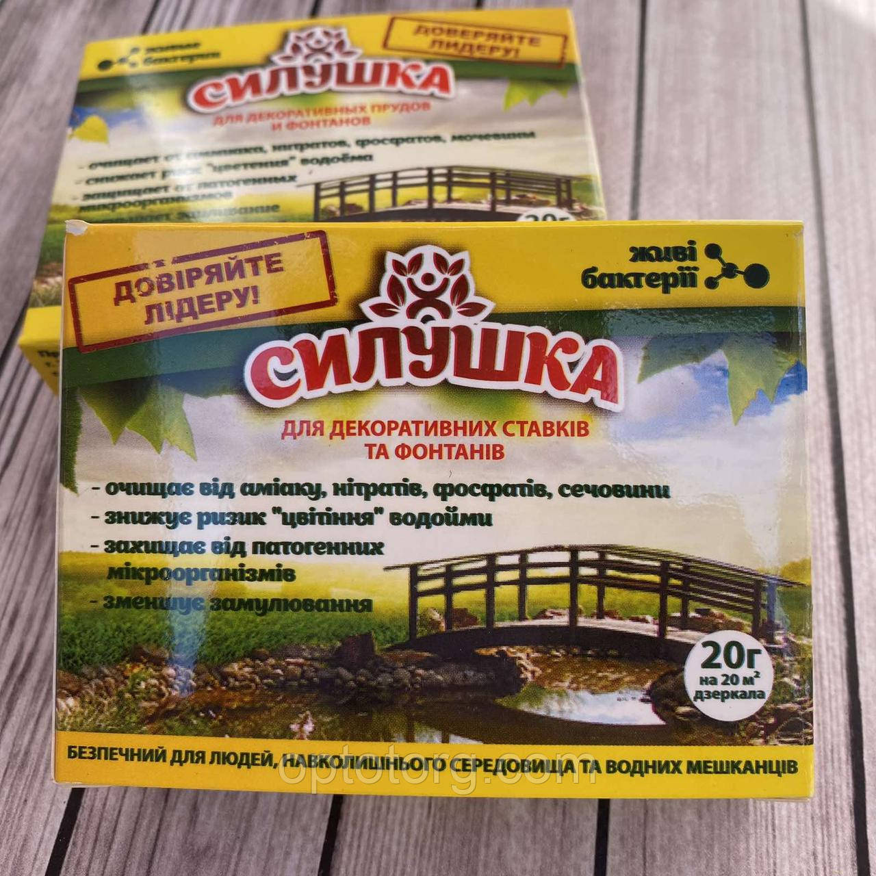 Біобактерії для ФОНТАНІВ, БАСЕЙНІВ І СТАВКІВ Силушка 20 гр на 2 куби