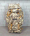 Тактичний рюкзак із регулюванням розміру 100 л (75*42*32 см) 1760 / Армійський баул, фото 3