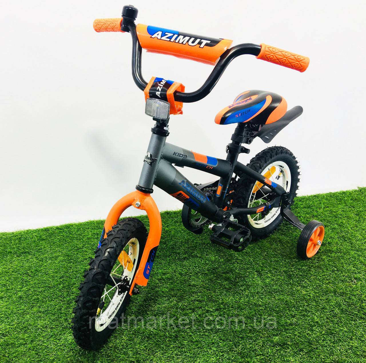 Дитячий велосипед Azimut Stitch 14" Помаранчевий