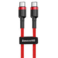 Кабель Baseus Cafule Type-C to Type-C PD 2.0 60W (1m) (red/black) 21707