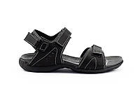 Мужские сандали открытые кожаные летние черные Размер: 40,41,42,43,44,45
