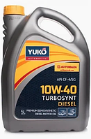 Моторное масло YUKO TurboSynt Diesel 10w40 CF-4/SG 1л Для дизельных двигателей легковых и грузовых автомобилей 5