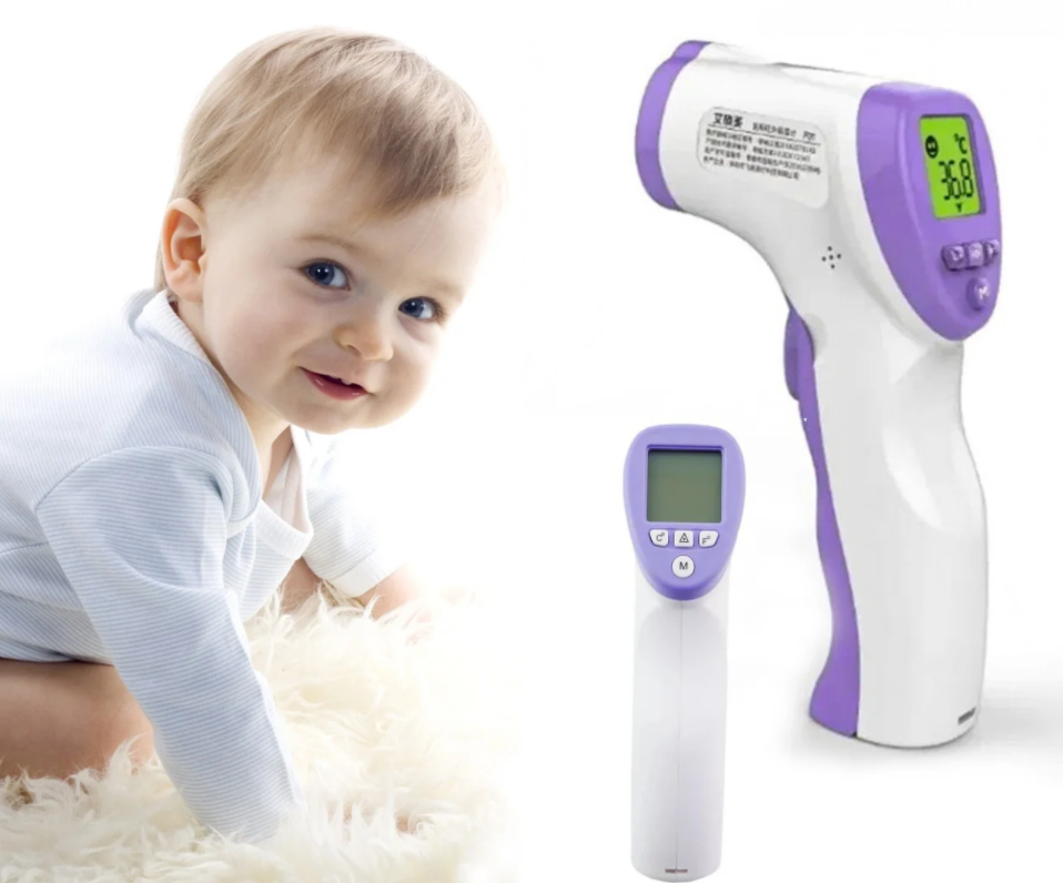 Безконтактний цифровий інфрачервоний лобовий термометр Infrared Thermometer DT-8826, градусник DT-8826 Краща ціна