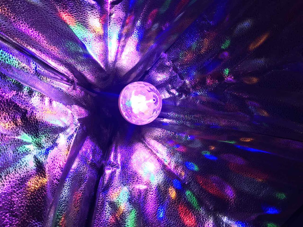 Дисколампа 6 LED Color Rotating Lamp, обертова диско лампа, диско куля для вечірок RD-5006 RD5006 Краща ціна