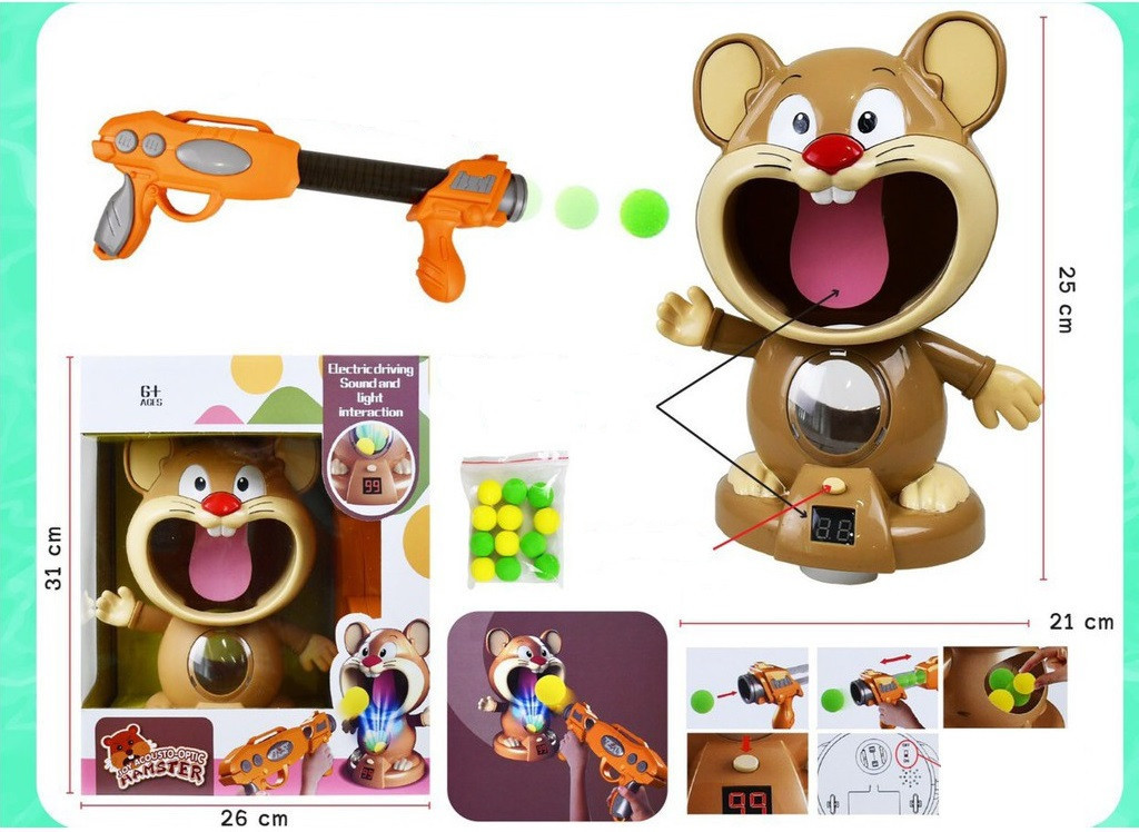 Тир "Мишеня" Joy Acousto-Optic Hamster 1970A 1970A Краща ціна