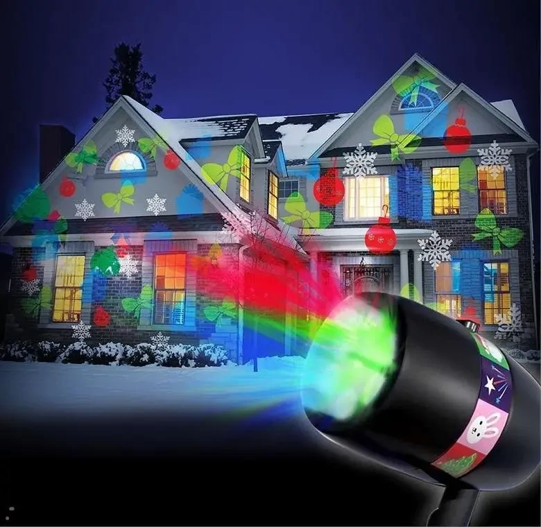 Лазерний Новорічний проєктор для дому та квартири Star Shower Slide Show ART-0528 ART-0528 Краща ціна