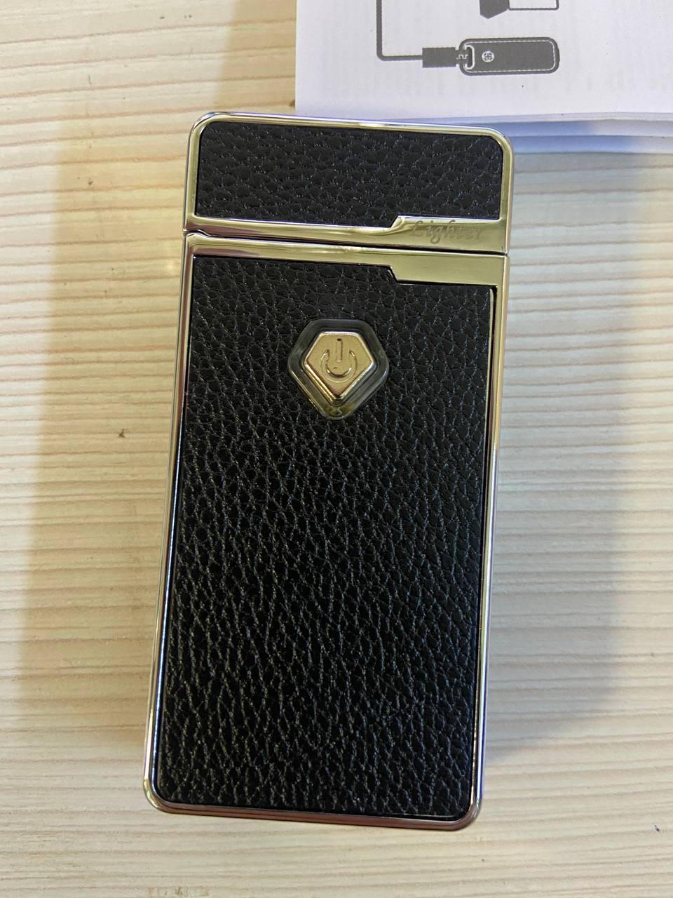 Запальничка електроімпульсна плазмова USB з кнопкою вмикання на дві дуги TK-444 TK444 Краща ціна