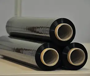 Стрейч плівка 17 мкм - 500 мм × 2.2 кг - чорний / 220 м LS-NN17522