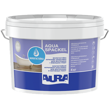 Акрилова шпаклівка вологостійка Aura Luxpro Aqua Spackel, 1.2кг (41111)