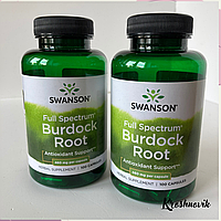 Swanson Burdock Root (Корінь лопуха), 460 мг, 100 капсул