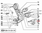 Кронштейн ролика ГРМ Fiat Ducato 230, Peugeot Boxer, Citroen Jumper (1994-2002) 2.5/2.8, 500326852, 082987, фото 6