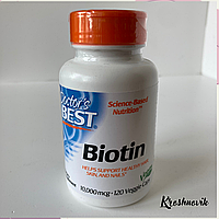 Doctor s Best Біотин Biotin 10000 мкг, 120 капсул