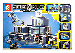 Конструктор Sembo SD 9816 "Поліцейська ділянка і в'язниця на колесах", 960 деталей, 7 фігурок