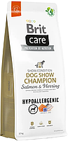 Сухий корм для виставкових собак з лососем Brit Care Dog Hypoallergenic Dog Show Champion 12 кг