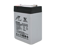 Аккумуляторная батарея детского электромобиля AGM RITAR RT640, Black Case, 6V 4Ah ( 70х47х99 (107) ) Q20