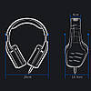 Навушники провідні Q9 з мікрофоном / Ігрові навушники з підсвічуванням для комп'ютера / Накладні навушники, фото 7