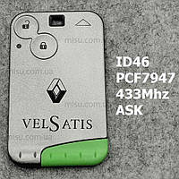 Ключ карта Renaul VelSatis 2 кнопки ID46