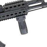 Ручка тактична DLG TACTICAL (DLG-116) передня (з відсіком для зберігання, на Вівер/Пікатинні), фото 9