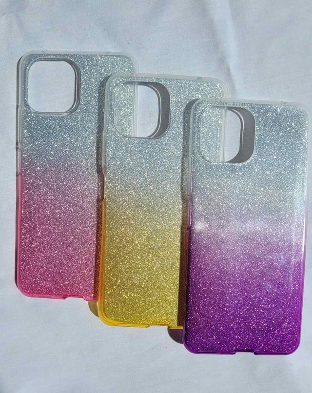 Силиконовый чехол градиент блеск для Xiaomi Mi 11 Lite