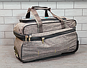 Середня дорожня сумка 70 л із регулюванням розміру на коліщатках з телескопічною ручкою C-0218, фото 7