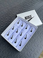 Большой подарочный набор мужских носков Nike Преміум белые размер 41-45 /Подарочный набор 12 пар