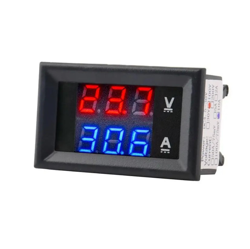 Купить Амперметр вольтметр цифровой в корпусе 100В 10А с Led ...