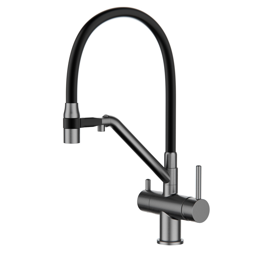 Kovichさん専用 RIN295NO-MET ❤️ Змішувач для кухні, з витяжним виливом та