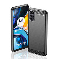 Протиударний TPU чохол Rugged Carbon для Motorola G22 (xt2231) | Mofan | чорний