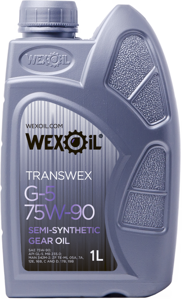 Трансмiсiйна олива WEXOIL Transwex 75w90 1л API GL-5