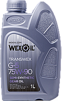 Трансмиссионное масло WEXOIL Transwex 75w90 1л API GL-5