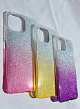 Силіконовий чохол градієнт блиск для Xiaomi Mi 11 Lite, фото 5