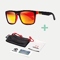 Солнцезащитные очки Kdeam, поляризационные Черно-оранжевые (КD 156)