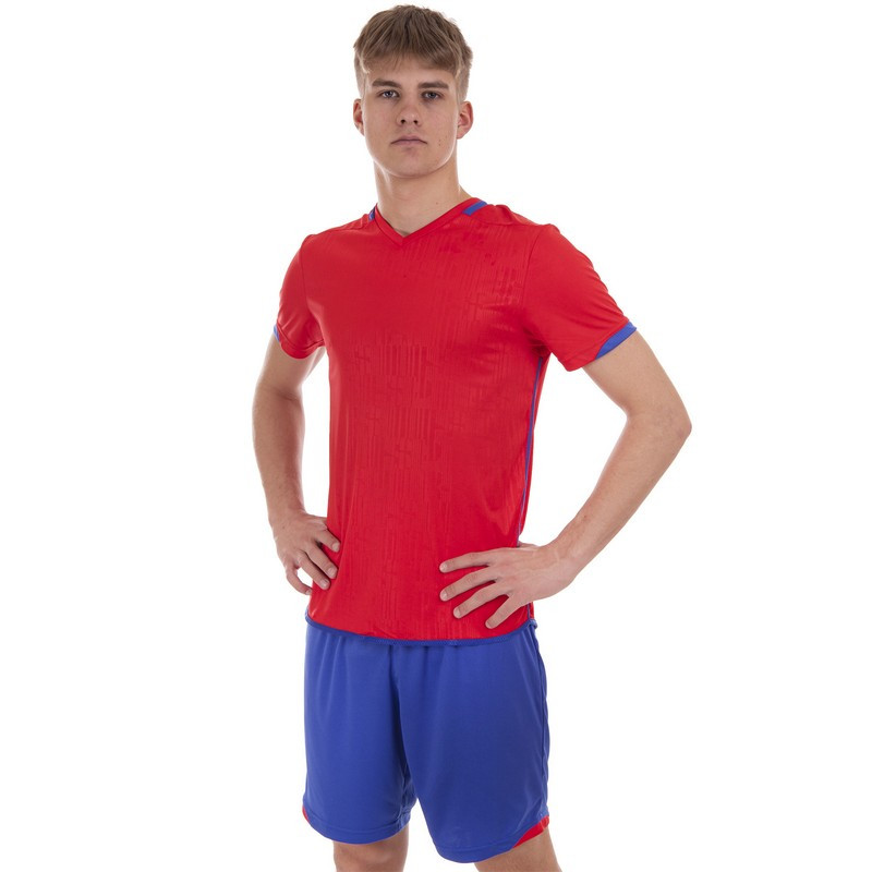 Форма футбольна Zelart 5025 розмір 2XL (50-52) зріст 180-185 см Red-Blue