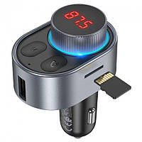 FM Модулятор в прикуриватель машины c bluetooth usb mp3 ФМ трансмиттер для музыки автомагнитолы телефона V6