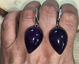 Серьги с  аметистами, фото 4