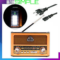 Радиоприемник GOLON RX BT087 с аккумулятором, USB / Портативное FM-радио с MP3-плеером и фонариком