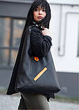 Модна містка жіноча сумка хобо з матової екошкіри (якісна штучна шкіра) + стильний зручний гаманець, фото 7