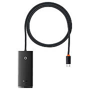 USB-Хаб Baseus Lite Series 4 в 1 Type-C на 4 х USB Чорний (WKQX030401)