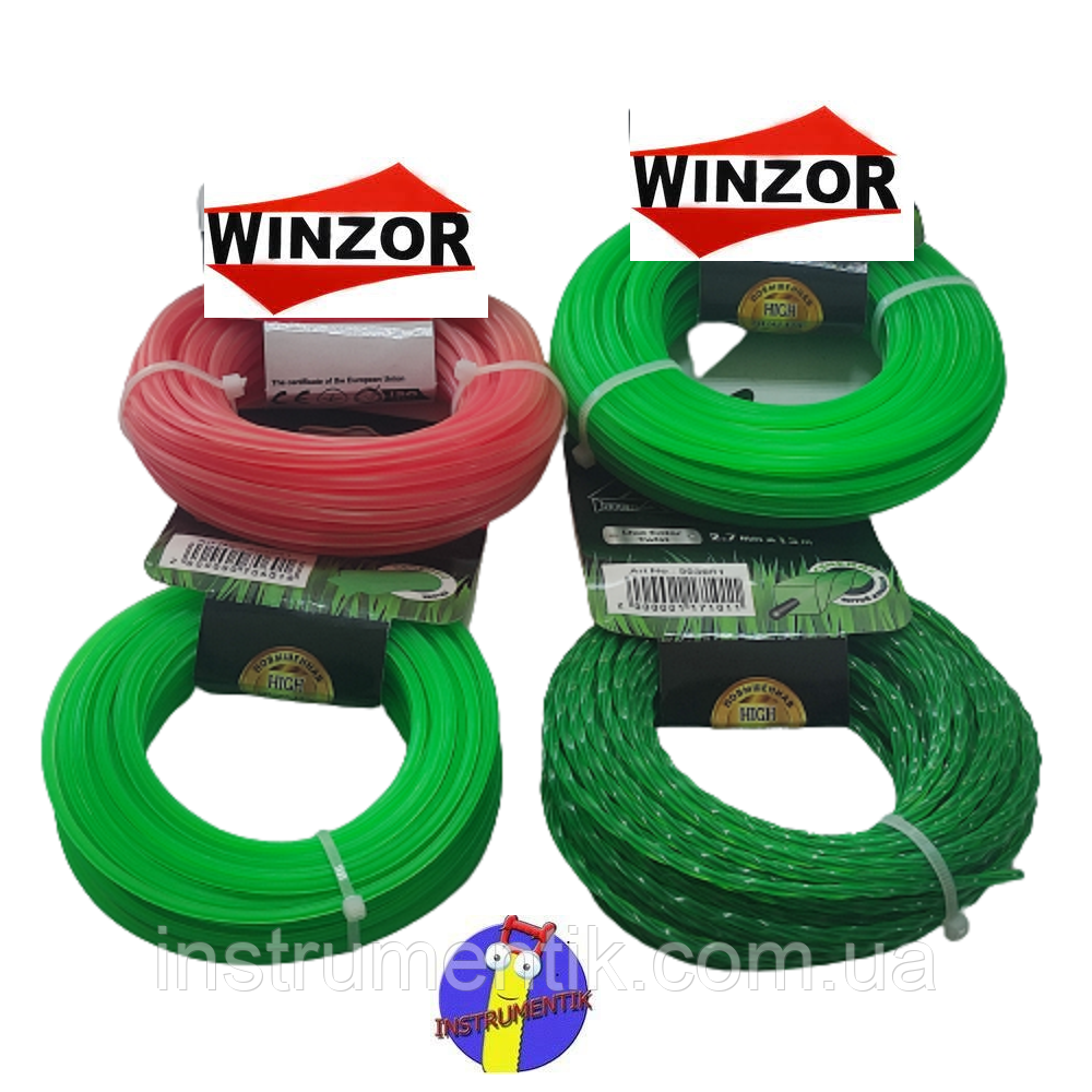 Ліска для мотокоси 2.4 мм з тросом кругла (15М), фото 1