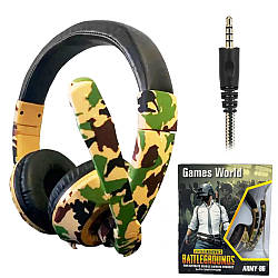 Ігрові навушники ARMY96 з мікрофоном / Геймерські накладні навушники / Дротові навушники для ПК