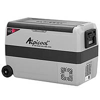 Компресорний автохолодильник Alpicool T50 (LG). 47 літрів. Двокамерний. До -20℃. (12, 24, 220 вольт)