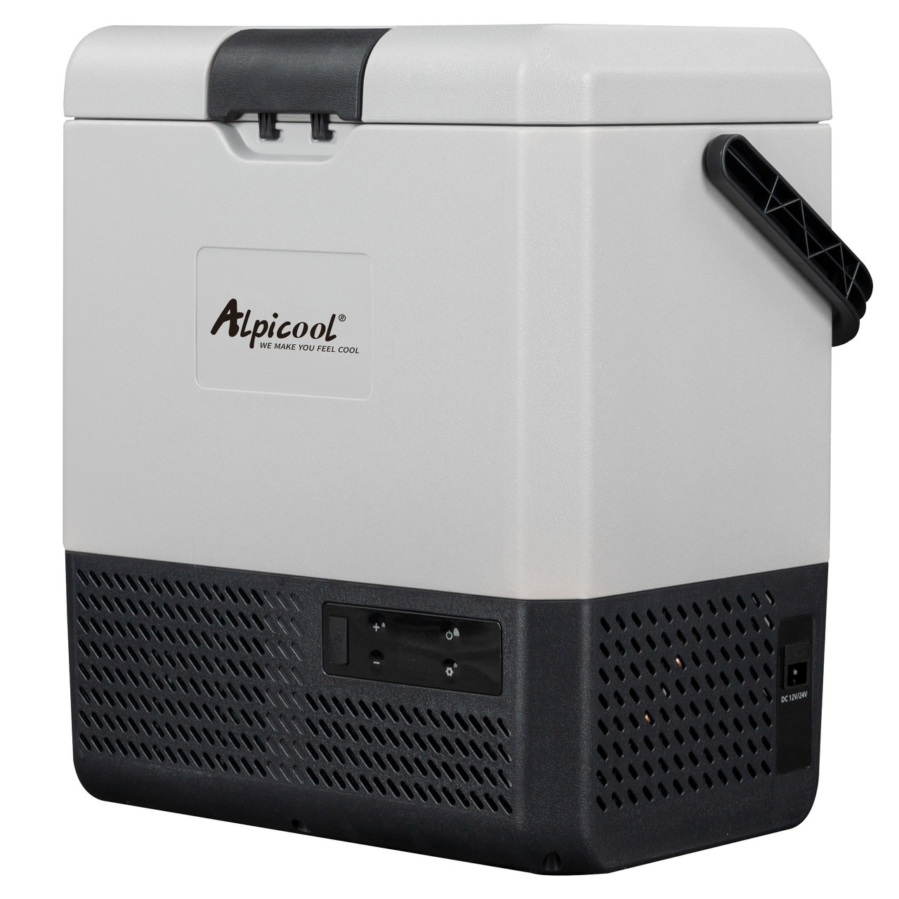 Компресорний автохолодильник Alpicool P15 (13,5 літрів). Охолодження до -15℃, живлення 12, 24, 220 вольт, вбудована батарея