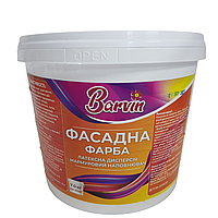 Краска фасадная с высокой износостойкостью Barvin, фасадная матовая краска 7 кг