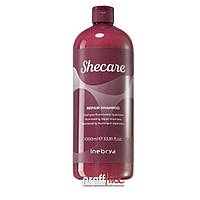 Шампунь для волос восстанавливающий Inebrya Shecare repair shampoo 1 л