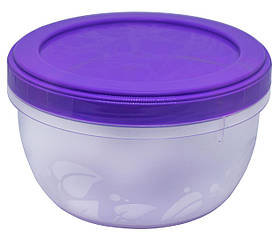 Банка пластикова з кришкою на різьбленні Кристал 0,6 л (Боніпласт) 10x7 см