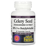 Экстракт семян сельдерея Natural Factors "Celery Seed Standardized Extract" 75 мг (60 капсул)