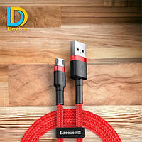 КАБЕЛЬ BASEUS USB TO MICRO 2.4A 1M (CAMKLF-B09) RED