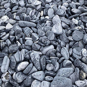 Галька мармурова "Блу" сіро-блакитна (ціна за 1 кг від 1 тони)