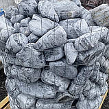 Камінь для ландшафту та клумб галька декоративна "Блу" сіро-блакитна (ціна за 1 кг від 1 тони), фото 2